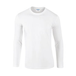 TEE SHIRT MANCHES LONGUES BLANC COL ROND