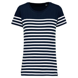 T-shirt femme Marinière bio K3034 NAVY/WHITE STRIPES T-shirt femme Marinière bio K3034 NAVY/WHITE STRIPES