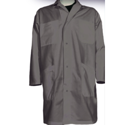 BLOUSE DROITE BOUTONS GRIS POSTIER
