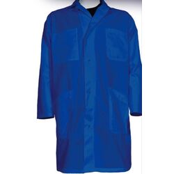 BLOUSE DROITE PRESSIONS 67%POLYESTER/33% COTON MARINE NAVY