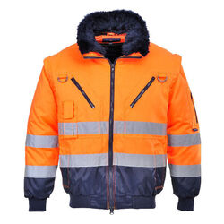 Blouson pilote 3 en 1 haute visibilit&eacute;