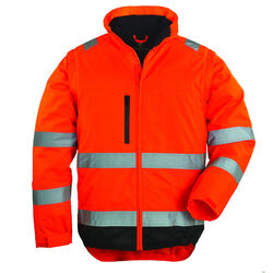 HI-WAY Xtra veste 2/1 polyester hiviz orange/noir HI-WAY Xtra veste 2/1 polyester hiviz orange/noir