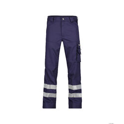 Pantalon de travail VEGAS avec bandes r&eacute;fl&eacute;chissantes