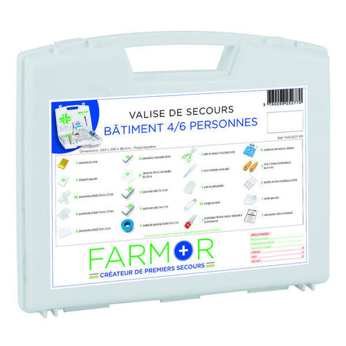 Valise secours BATIMENT 4/6 PERSONNES