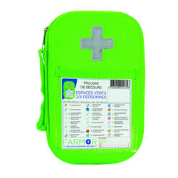 Trousse secours fluo ESPACES VERTS Béziers