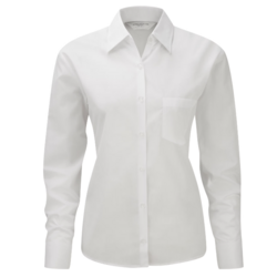 Chemise femme popeline polycoton manches longues
