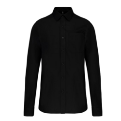 Chemise popeline manches longues