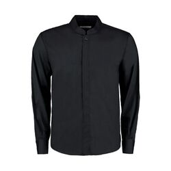 Chemise HOMME &agrave; col mandarin et coupe ajust&eacute;e