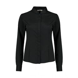 Chemise &agrave; col mandarin FEMME coupe ajust&eacute;e