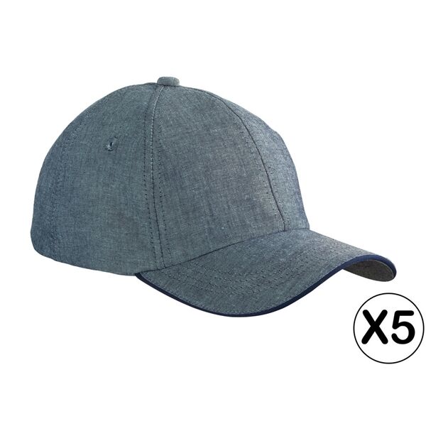CASQUETTE CHELSY LOT DE 5 Unit&eacute;s