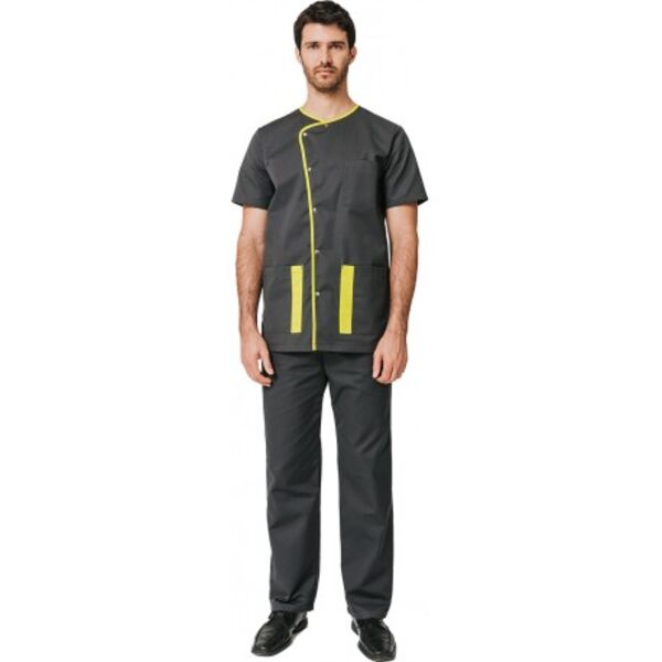 TUNIQUE HOMME LILIAN ANTI-BACTERIENNE MC C/P